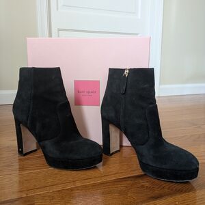 Kate Spade Black Heeled Boots